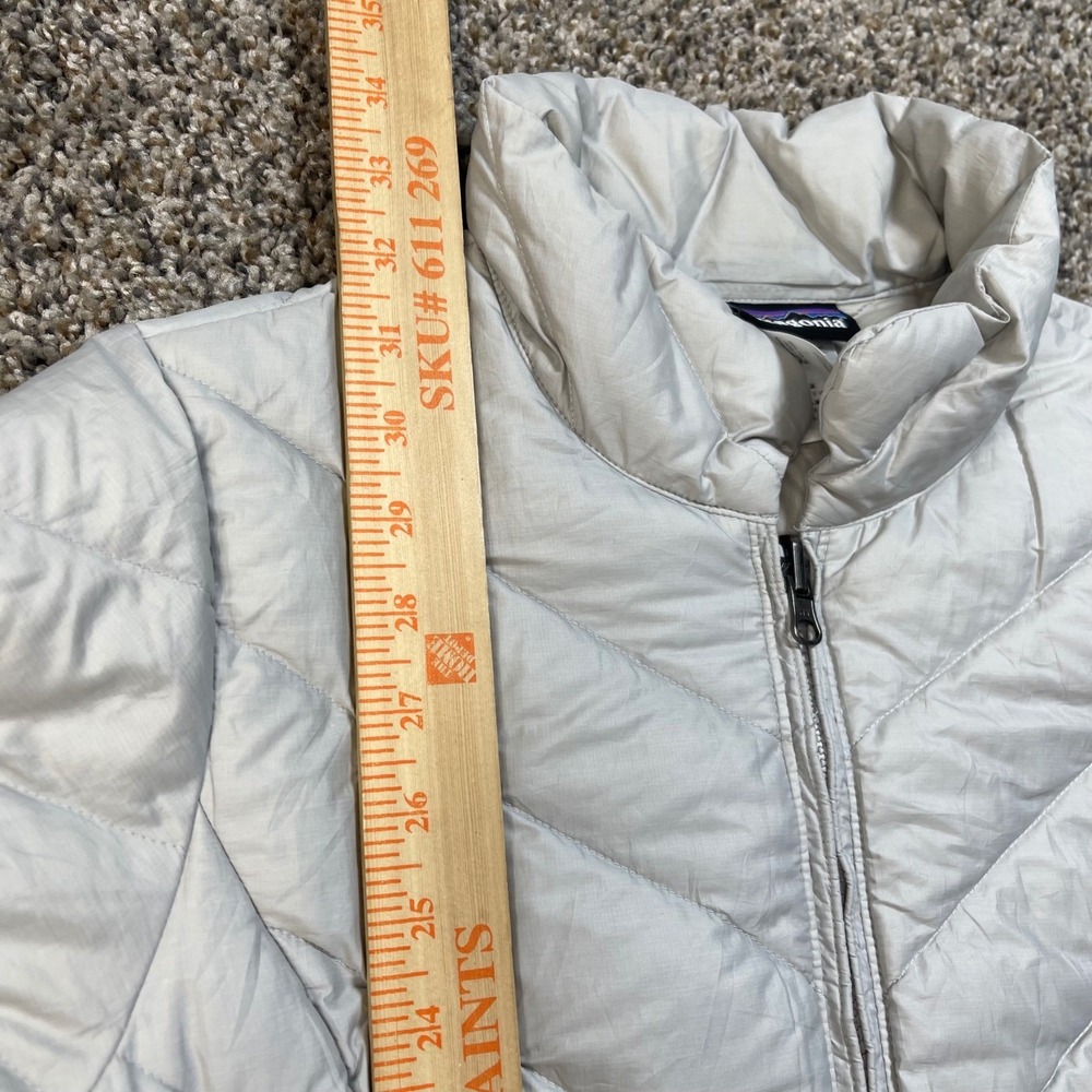 Patagonia Fiona Down Parka Women's Medium Grey Fog Quilted Puffer Coat 28222 - Picture 8 of 12